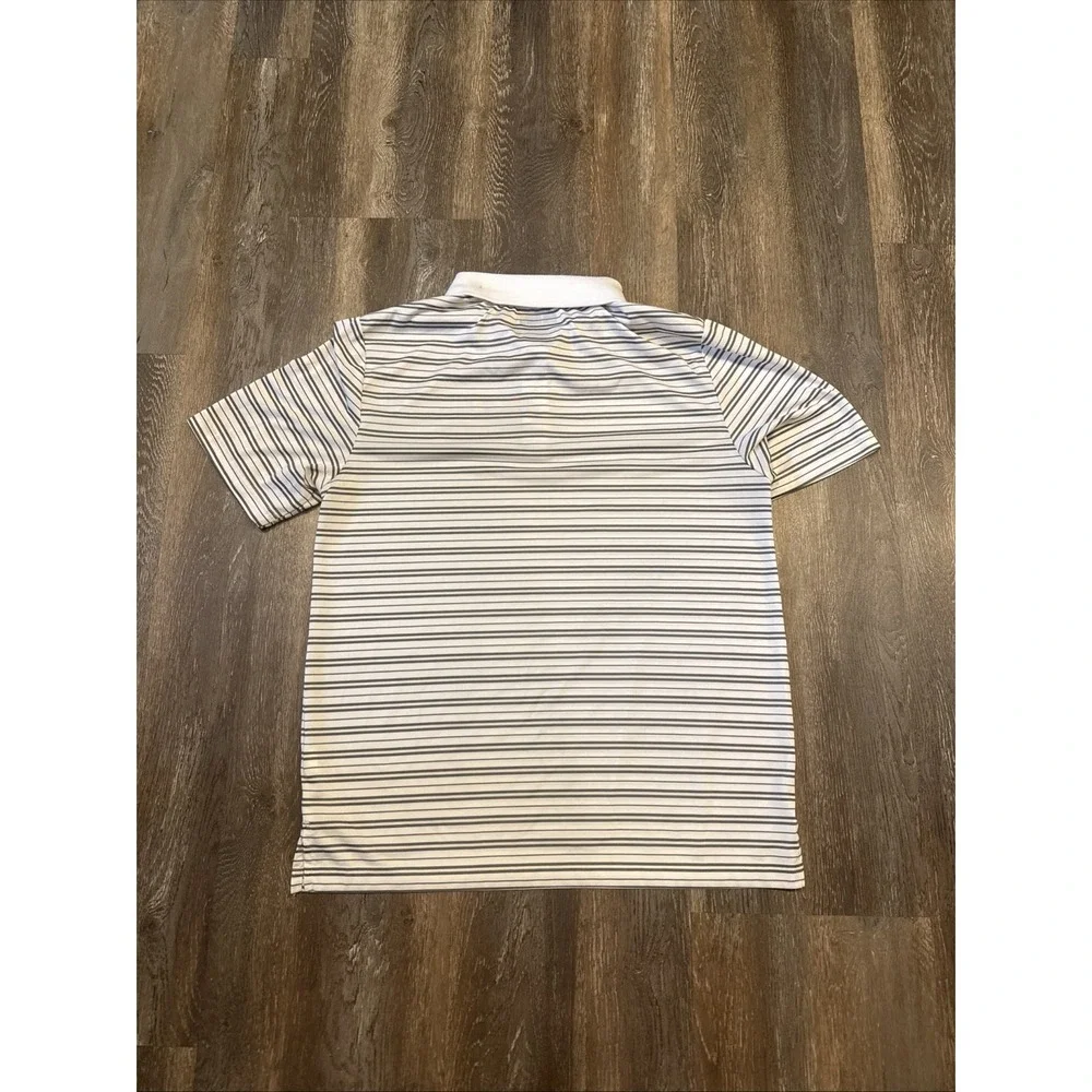 🏈 Cleveland Browns  Mens Large NFL Team Apparel Striped Polo Shirt Performance